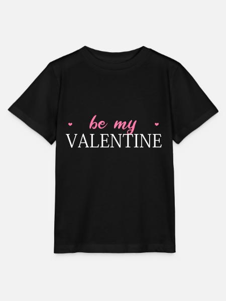 Be My Valentine - Stanley/Stella Kinder T-Shirt MINI CREATOR - Schwarz