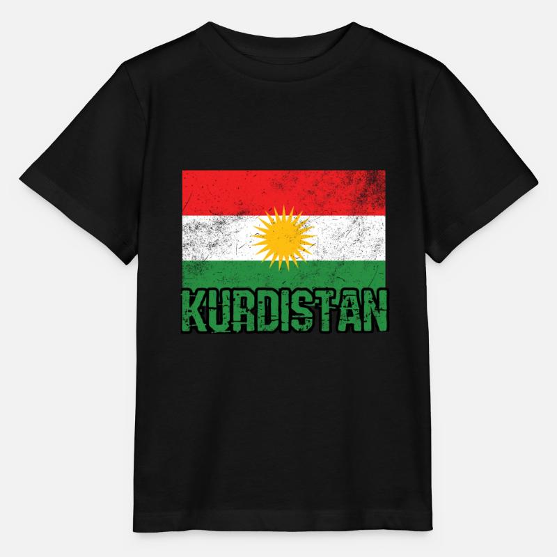 Drapeau du Kurdistan - T-shirt bio MINI CREATOR Stanley/Stella Enfant - noir
