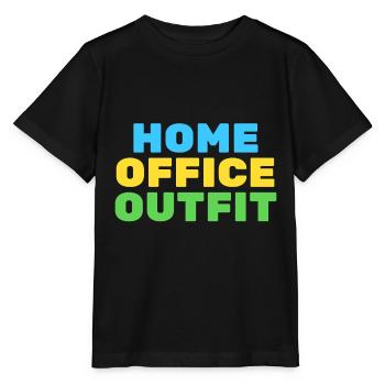 home office - Stanley/Stella MINI CREATOR Kids’ T-Shirt - black - Front - Mikhail (115cm)