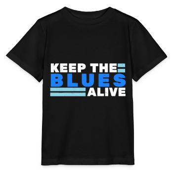 Blues - Stanley/Stella Kinder T-Shirt MINI CREATOR  - Schwarz - Vorne - Mikhail (115cm)