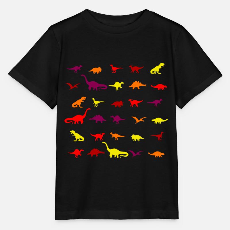 dino rouge - T-shirt bio MINI CREATOR Stanley/Stella Enfant - noir