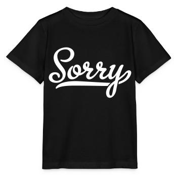 sorry - Stanley/Stella Kinder T-Shirt MINI CREATOR  - Schwarz - Vorne - Mikhail (115cm)