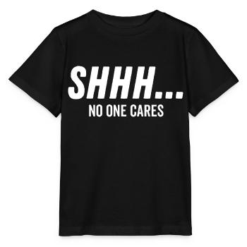 Chut, personne ne s’en soucie - T-shirt bio MINI CREATOR Stanley/Stella Enfant - noir - Devant - Mikhail (115cm)