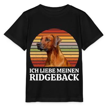Rhodesian Ridgeback - Stanley/Stella Kinder T-Shirt MINI CREATOR  - Schwarz - Vorne - Mikhail (115cm)