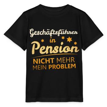 Geschäftsführer in Pension - Stanley/Stella Kinder T-Shirt MINI CREATOR  - Schwarz - Vorne - Mikhail (115cm)