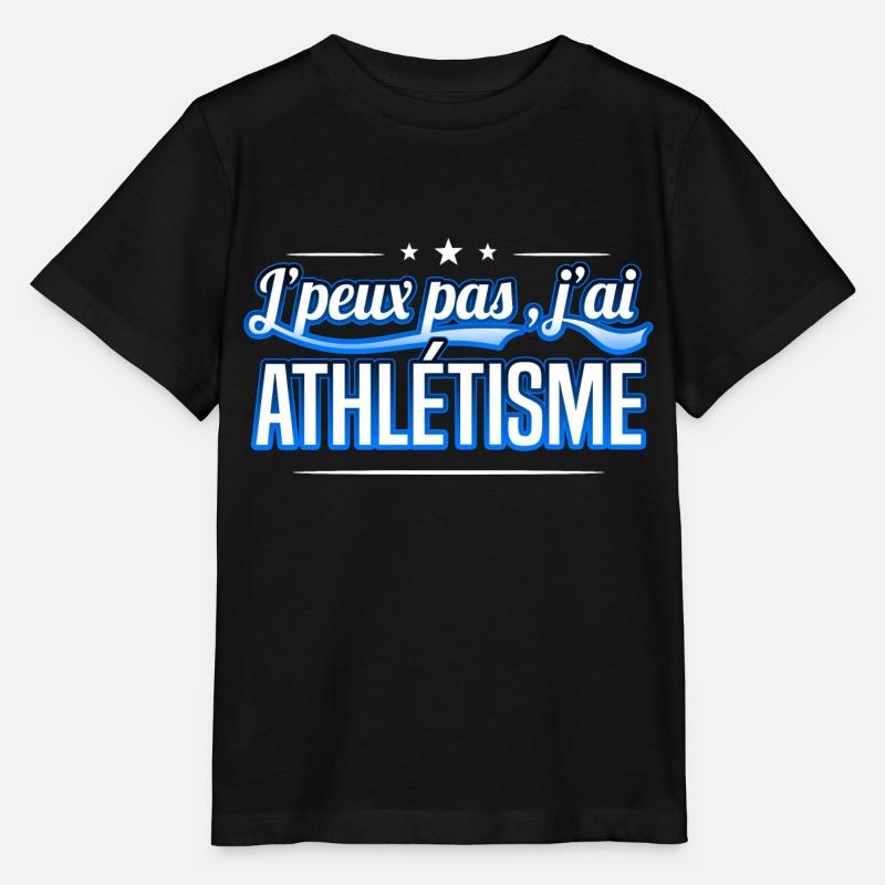 Athlétisme - j'peux pas , j'ai Athlétisme - T-shirt bio MINI CREATOR Stanley/Stella Enfant - noir