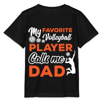 Volleyball Volleyballer Beach Volleyball Spieler - Stanley/Stella Kinder T-Shirt MINI CREATOR  - Schwarz - Vorne - Mikhail (115cm)