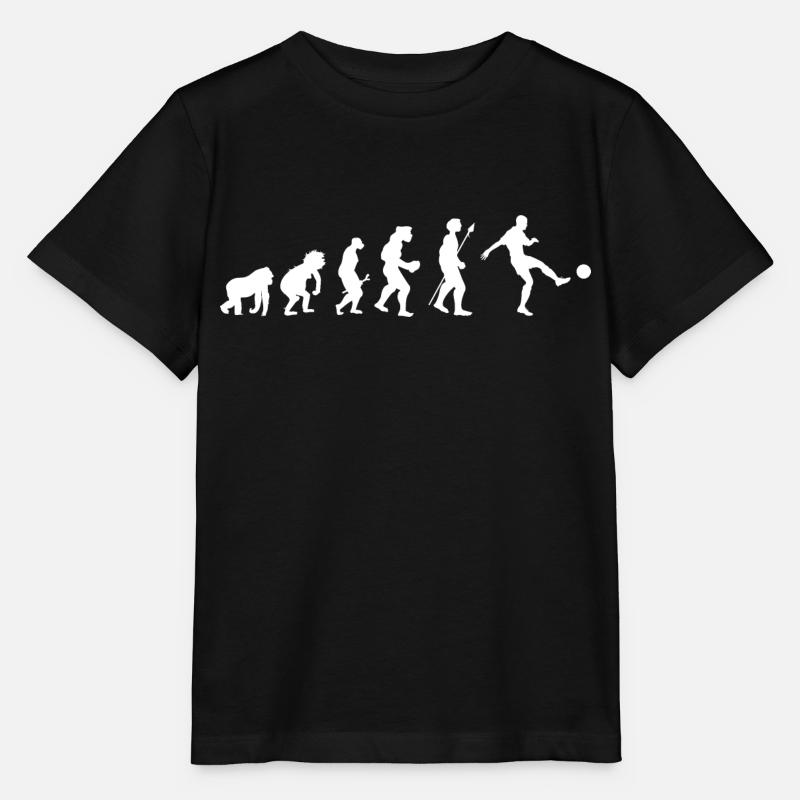 Evolution-Fußball - Stanley/Stella Kinder T-Shirt MINI CREATOR  - Schwarz
