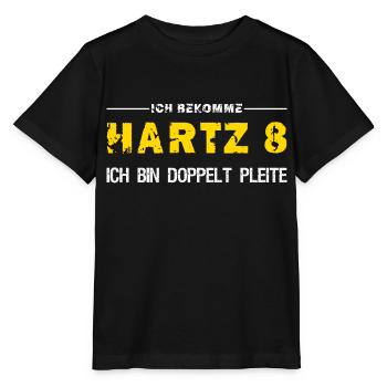 Hartz 8 Doppelt Pleite - Stanley/Stella Kinder T-Shirt MINI CREATOR  - Schwarz - Vorne - Mikhail (115cm)