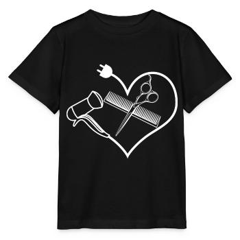 Hairdresser Salon Barber Hairstylist - Stanley/Stella Kinder T-Shirt MINI CREATOR  - Schwarz - Vorne - Mikhail (115cm)