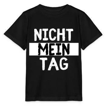 Nicht Mein Tag - Stanley/Stella Kinder T-Shirt MINI CREATOR  - Schwarz - Vorne - Mikhail (115cm)