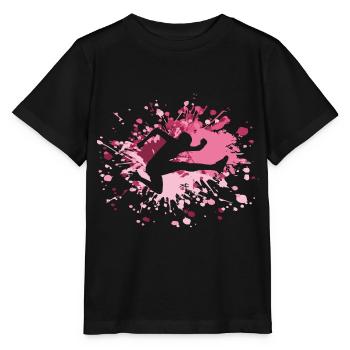 Athlétisme Athlétisme Hurdling Color Splash - T-shirt bio MINI CREATOR Stanley/Stella Enfant - noir - Devant - Mikhail (115cm)