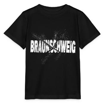 Braunschweig Germany City Font Grunge - Stanley/Stella MINI CREATOR Kids’ T-Shirt - black - Front - Mikhail (115cm)