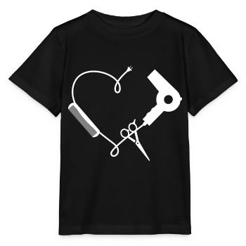 Hairdresser – Haircutter Hairstyling Tools - Stanley/Stella MINI CREATOR Kids’ T-Shirt - black - Front - Mikhail (115cm)