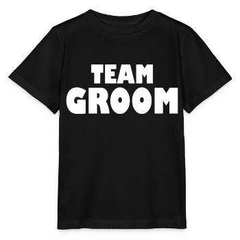 Team groom - Stanley/Stella MINI CREATOR Kids’ T-Shirt - black - Front - Mikhail (115cm)