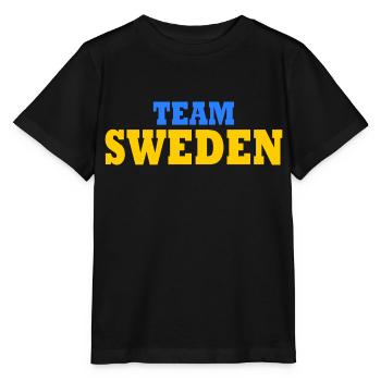 Team sweden - Stanley/Stella Kinder T-Shirt MINI CREATOR  - Schwarz - Vorne - Mikhail (115cm)