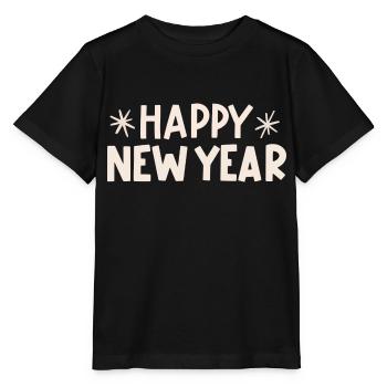 Happy New Year - T-shirt bio MINI CREATOR Stanley/Stella Enfant - noir - Devant - Mikhail (115cm)