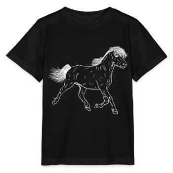 Horse Foal - Stanley/Stella MINI CREATOR Kids’ T-Shirt - black - Front - Mikhail (115cm)