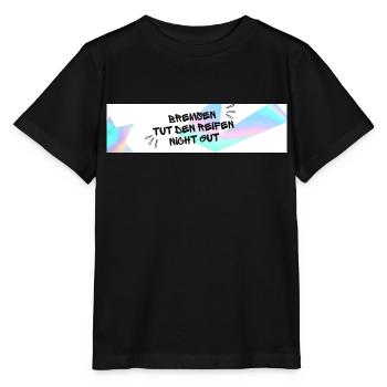 Bremsen tut den Reifen nicht gut - Stanley/Stella Kinder T-Shirt MINI CREATOR  - Schwarz - Vorne - Mikhail (115cm)
