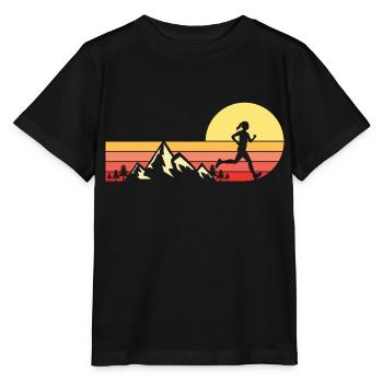 Trail Run Ultra Running Mountain Trekking Running - Stanley/Stella MINI CREATOR Kids’ T-Shirt - black - Front - Mikhail (115cm)