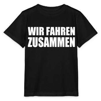 wir fahren zusammen - Stanley/Stella Kinder T-Shirt MINI CREATOR  - Schwarz - Vorne - Mikhail (115cm)