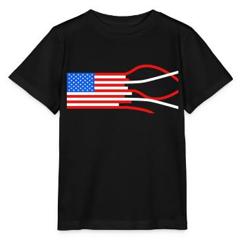 Stars and Stripes - Stanley/Stella MINI CREATOR Kids’ T-Shirt - black - Front - Mikhail (115cm)