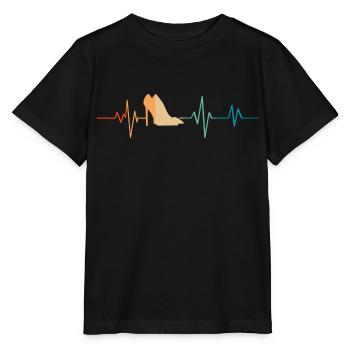 Heartbeat Retro Schuhe mit Absatz - Stanley/Stella Kinder T-Shirt MINI CREATOR  - Schwarz - Vorne - Mikhail (115cm)