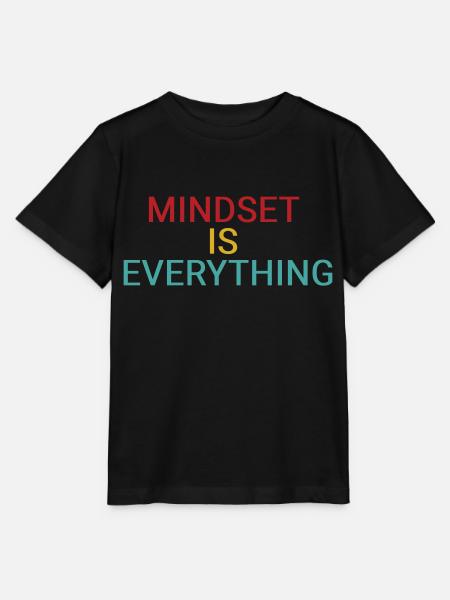 Mindset ist alles - Stanley/Stella Kinder T-Shirt MINI CREATOR - Schwarz