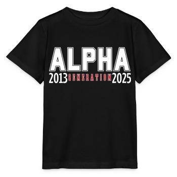 La génération alpha 2013-2025 - T-shirt bio MINI CREATOR Stanley/Stella Enfant - noir - Devant - Mikhail (115cm)