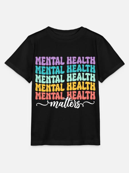 Mental Health Matters - Stanley/Stella Kinder T-Shirt MINI CREATOR - Schwarz