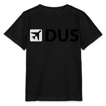 Airport - Airport - DUS - Dusseldorf - 3 Letter - Stanley/Stella MINI CREATOR Kids’ T-Shirt - black - Front - Mikhail (115cm)