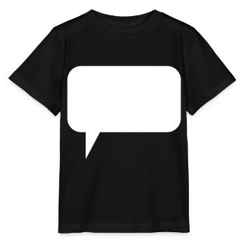 Speech Bubble Thought Bubble Label Speechbubble - Stanley/Stella MINI CREATOR Kids’ T-Shirt - black - Front - Mikhail (115cm)