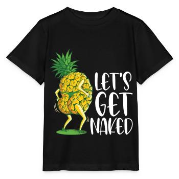 Ananas - Stanley/Stella Kinder T-Shirt MINI CREATOR  - Schwarz - Vorne - Mikhail (115cm)