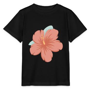 Hawaiian Flower Hawaii - Stanley/Stella MINI CREATOR Kids’ T-Shirt - black - Front - Mikhail (115cm)