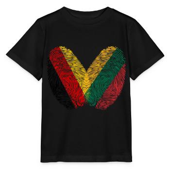 Empreinte digitale Lituanie - T-shirt bio MINI CREATOR Stanley/Stella Enfant - noir - Devant - Mikhail (115cm)