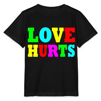 Love hurts - Stanley/Stella MINI CREATOR Kids’ T-Shirt - black - Front - Mikhail (115cm)