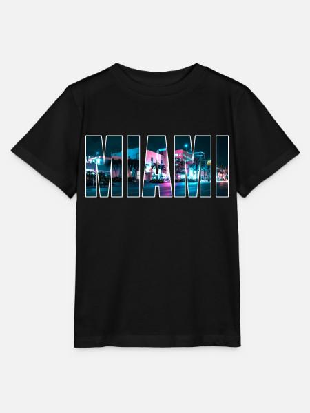 MIAMI - Stanley/Stella Kinder T-Shirt MINI CREATOR - Schwarz