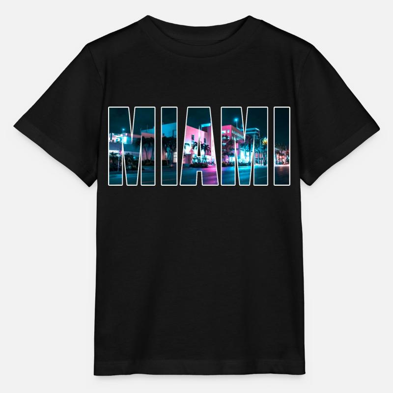 MIAMI - T-shirt bio MINI CREATOR Stanley/Stella Enfant - noir