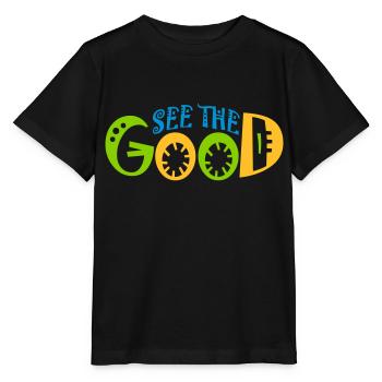 see the good quote - Stanley/Stella MINI CREATOR Kids’ T-Shirt - black - Front - Mikhail (115cm)