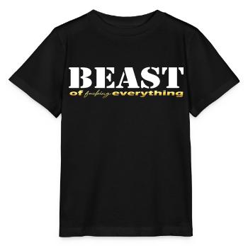 Beast everything white - Stanley/Stella Kinder T-Shirt MINI CREATOR  - Schwarz - Vorne - Mikhail (115cm)