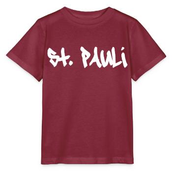 Sankt Pauli Hambourg St. Pauli - T-shirt bio MINI CREATOR Stanley/Stella Enfant - bordeaux - Devant - Kain (125cm)