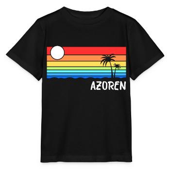 Azores Portugal Atlantic Island Idea - Stanley/Stella MINI CREATOR Kids’ T-Shirt - black - Front - Mikhail (115cm)