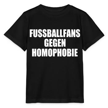 fußballfans gegen homophobie - Stanley/Stella Kinder T-Shirt MINI CREATOR  - Schwarz - Vorne - Mikhail (115cm)