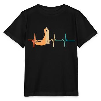 Herzschlag-Paar - Stanley/Stella Kinder T-Shirt MINI CREATOR  - Schwarz - Vorne - Mikhail (115cm)