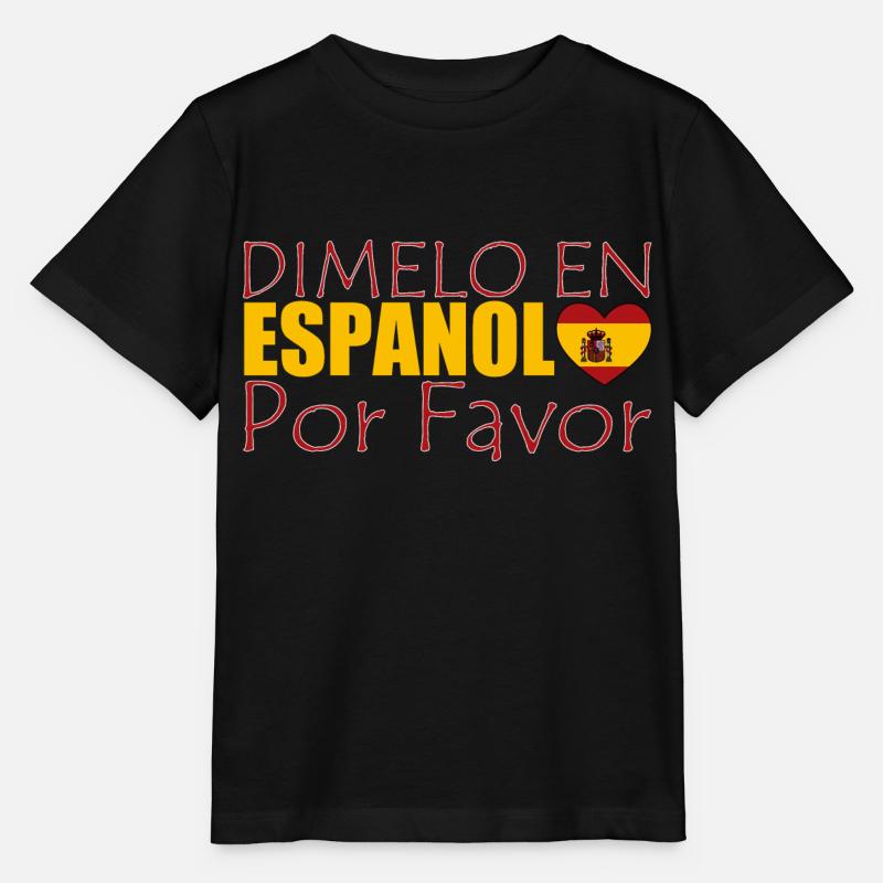 Espagnol Professeur d’espagnol Langue - T-shirt bio MINI CREATOR Stanley/Stella Enfant - noir