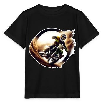 Motocross - Stanley/Stella Kinder T-Shirt MINI CREATOR  - Schwarz - Vorne - Mikhail (115cm)