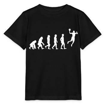 Basketball Evolution! - T-shirt bio MINI CREATOR Stanley/Stella Enfant - noir - Devant - Mikhail (115cm)