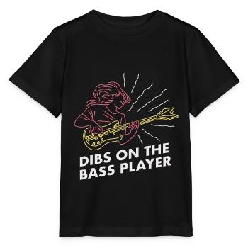 Dibs On The Bass / Bassiste Musicien Guitare Basse - T-shirt bio MINI CREATOR Stanley/Stella Enfant - noir - Devant - Mikhail (115cm)