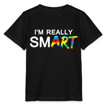 Really SmART 02 - Stanley/Stella MINI CREATOR Kids’ T-Shirt - black - Front - Mikhail (115cm)
