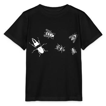 Insekten - Stanley/Stella Kinder T-Shirt MINI CREATOR  - Schwarz - Vorne - Mikhail (115cm)